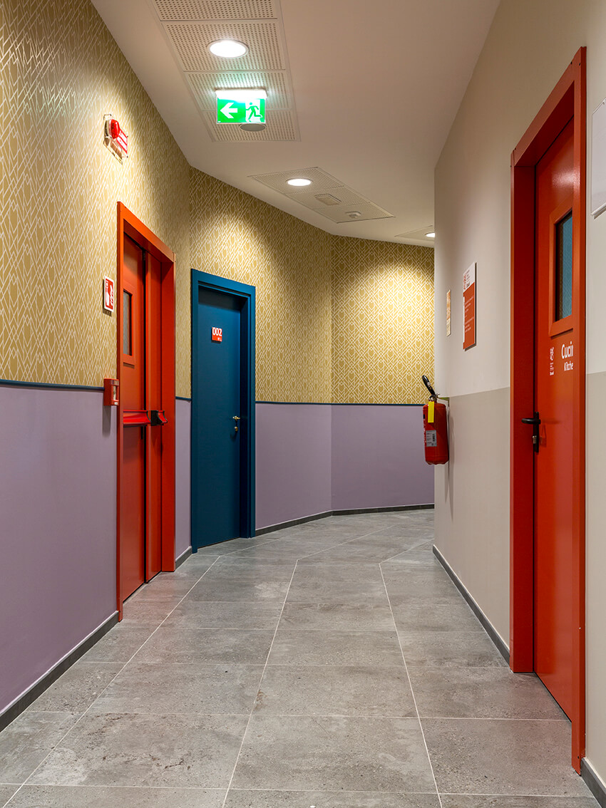 corridoio interno campus