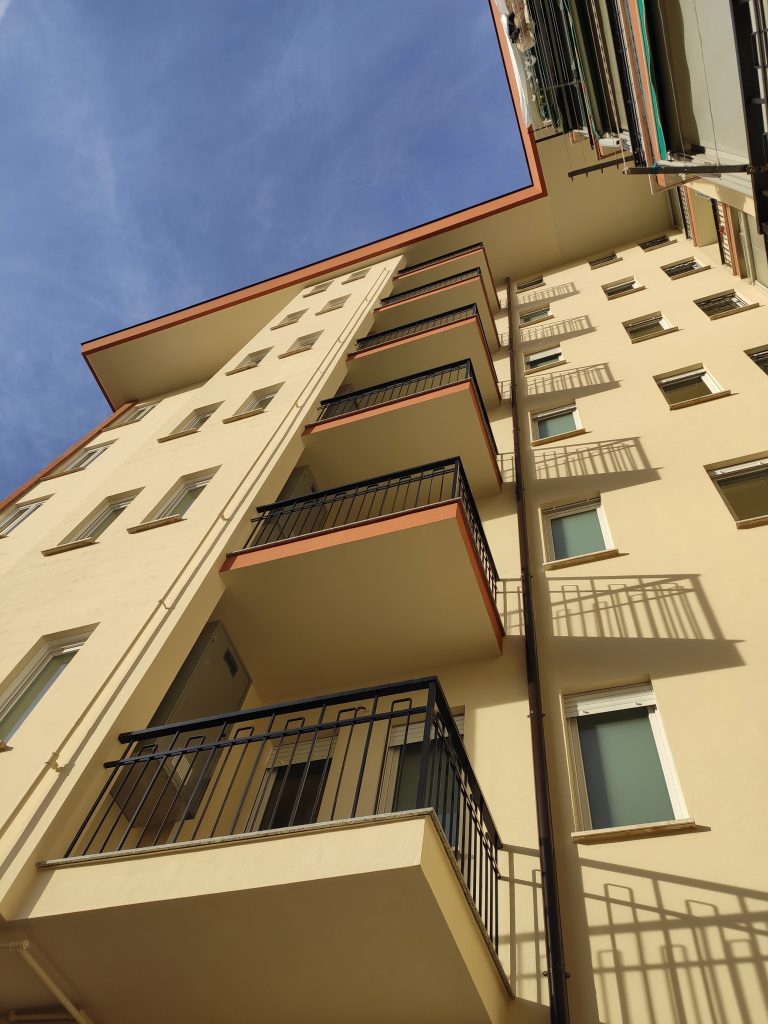 facciata cortile interno collegno Social Housing